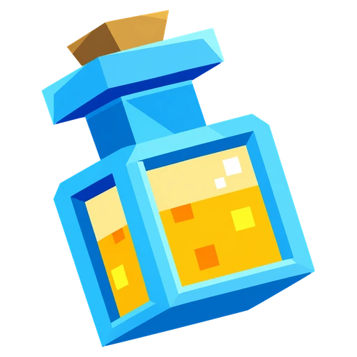 PotHoney logo: a blue potion bottle full of honey